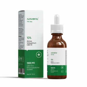 ALPHABINOL® 10% 1000 mg THC-frei Premium Vollspektrum Öl 10 ml